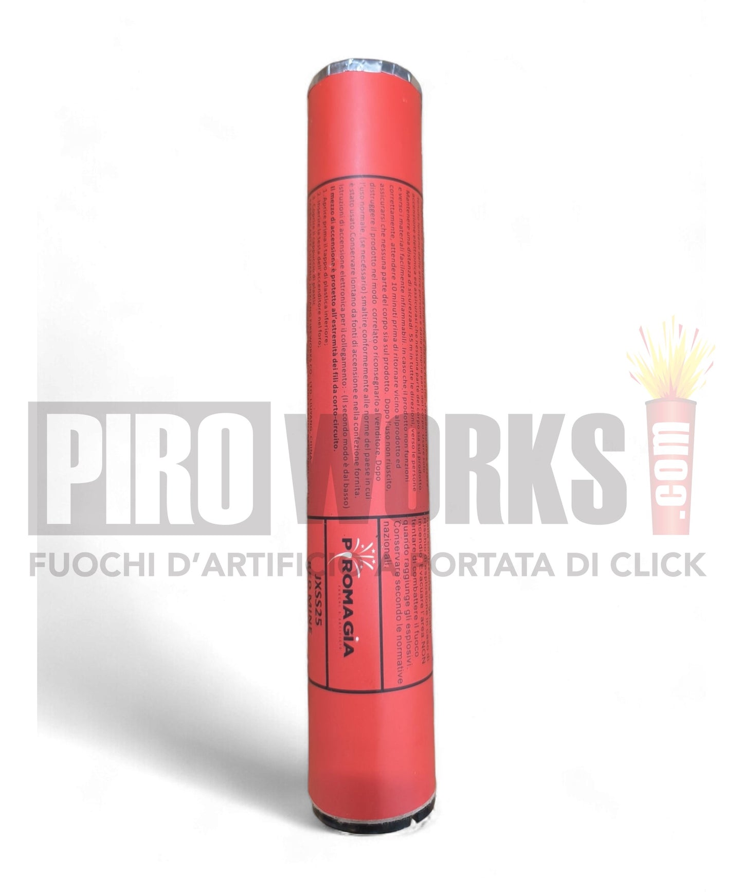 Monogetto | 30MM | JXSS40 | Sbruffo Blinker Rosso - Striscione Oro | Senza Accenditore