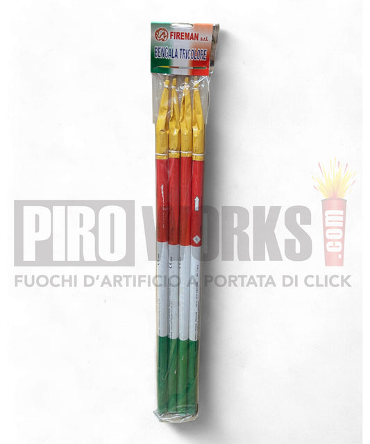 Bengala Tricolore | Blister | 4 Pz