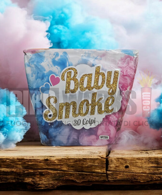 Baby Smoke | 30 Colpi | 30mm | Ventaglio | Rosa o Celeste