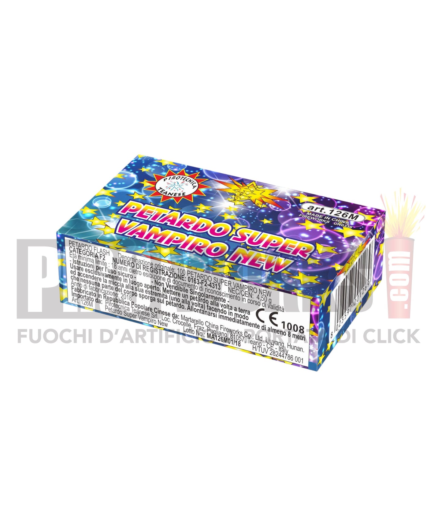 CONFEZIONE RISPARMIO Petardo Super Vampiro – 10 PACCHI - Vendita Online  Fuochi d'Artificio